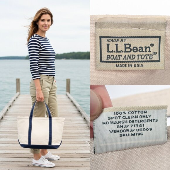 L.L. Bean Original Boat and Tote - Made in USA - Picture 2 of 15
